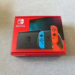 BRAND NEW Nintendo Switch Neon Red and Neon Blue Joy-Con Never Opened